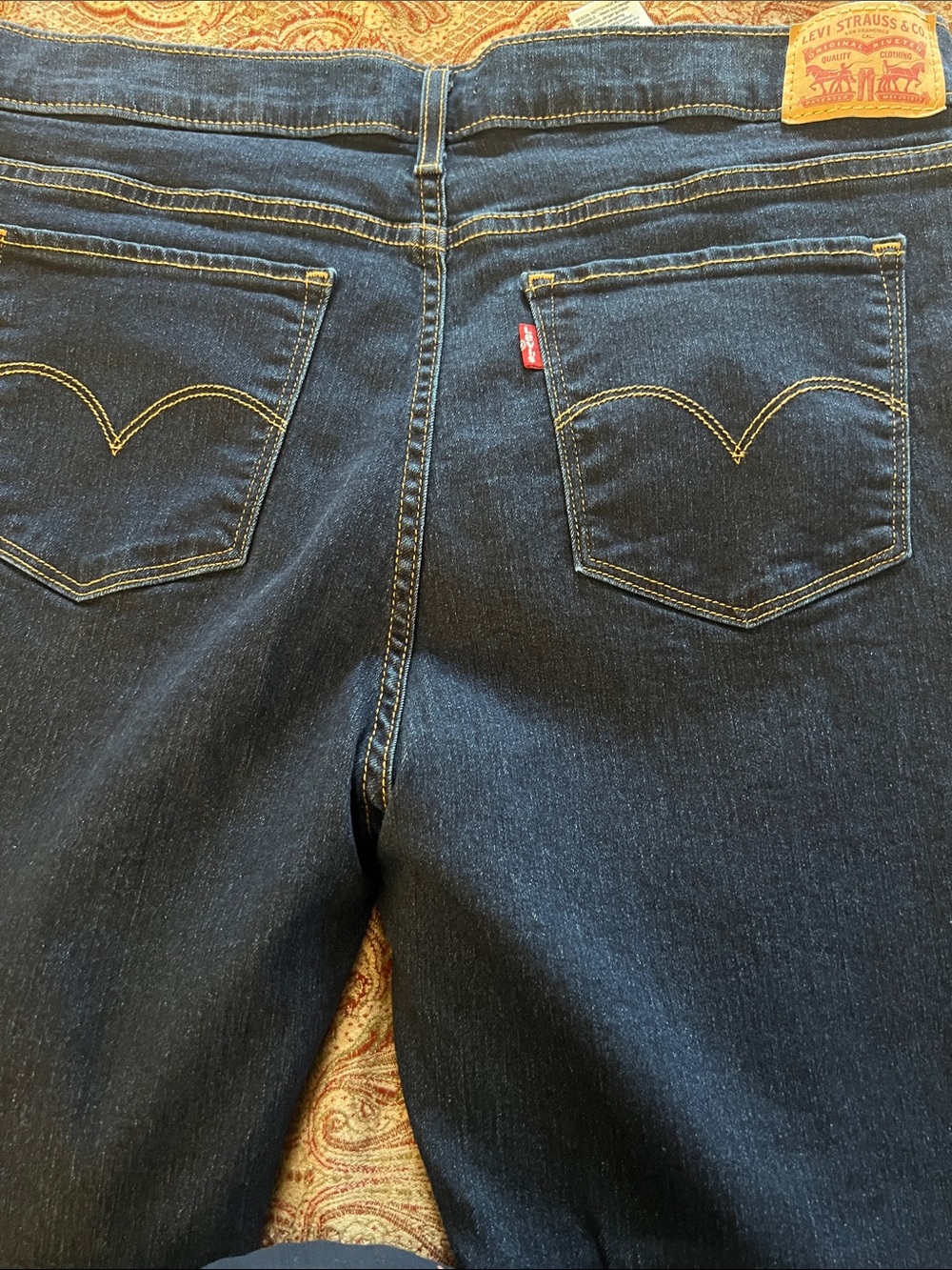 Levi's Indigo Blue Back-Pocket Straight Jeans